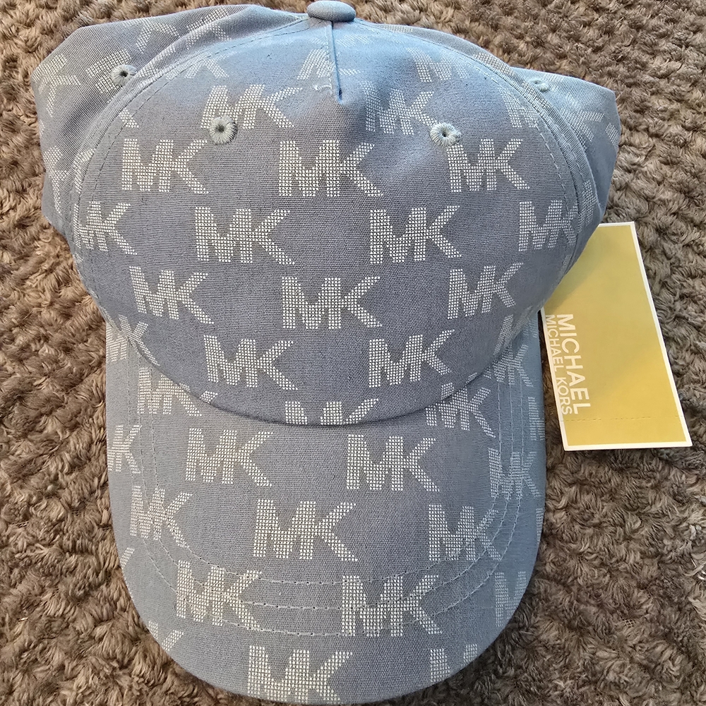 Michael Kors Navy Cap with Gold Logo